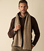 FORMEN sjaal met ribboord beige