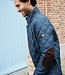 Donkerblauwe quilted herenjas 2 thumbnail