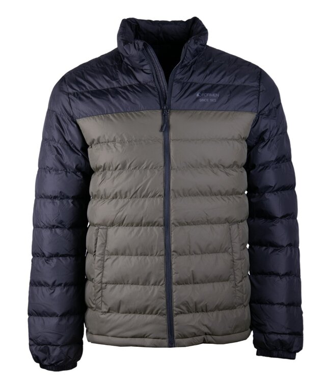 Sportieve gewatteerde jas olive 1