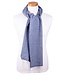 Herensjaal herringbone - lamswol blauw 1 thumbnail