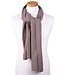 FORMEN Sjaal met rib – mokka (10% cashmere)