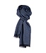 FORMEN Fijne herensjaal bruin-blauw
