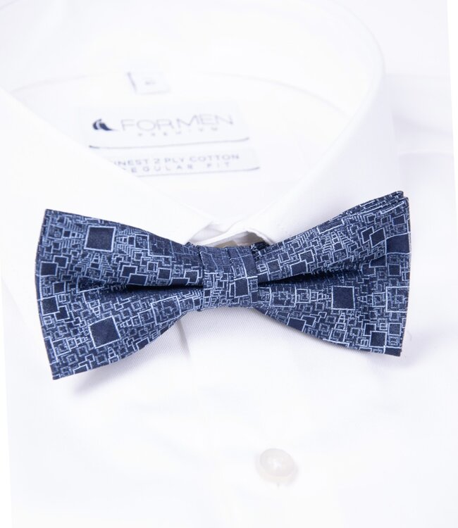Strik zijde square blauw 1