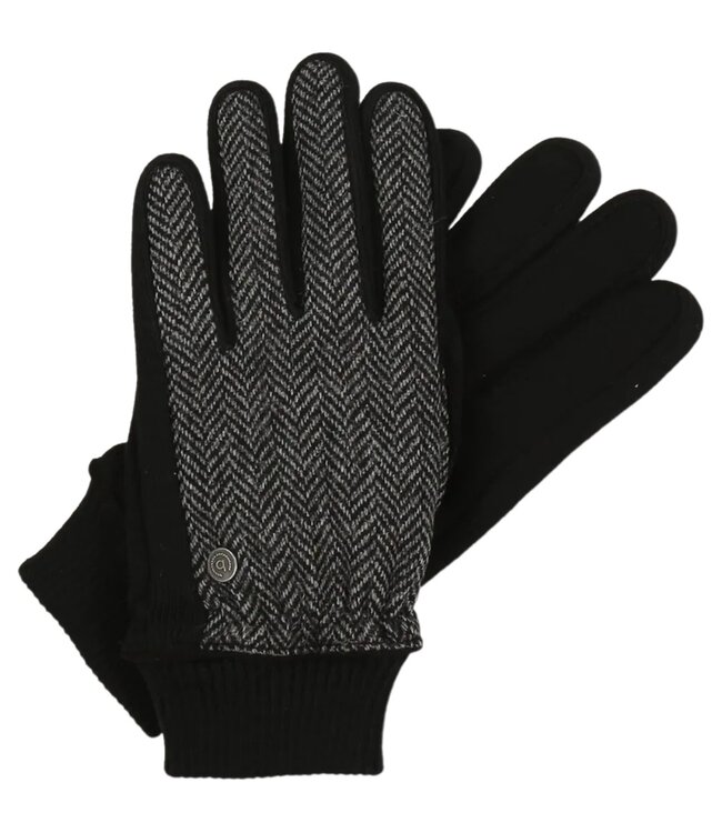 Handschoenen chevron zwart 1