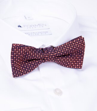 FORMEN Strik zijde oranje-blauw