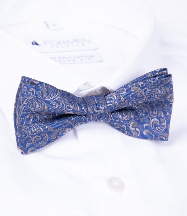 Strik barok taupe-blauw 1