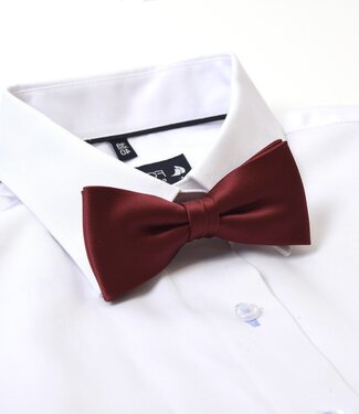 FORMEN strik satijn bordeaux