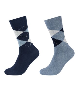 Camano sokken 2-pack argyle jeans