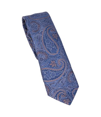 FORMEN Das paisley blauw-bruin