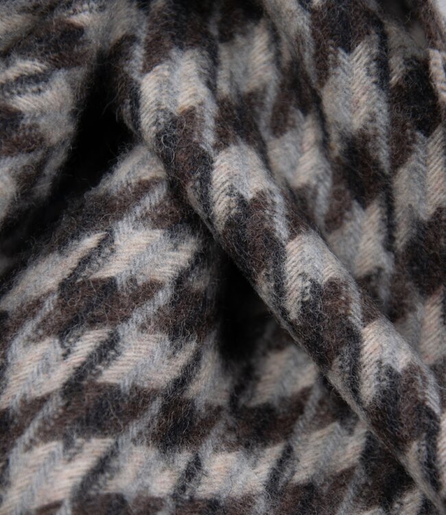 Herensjaal pied-de-poule bruin 2