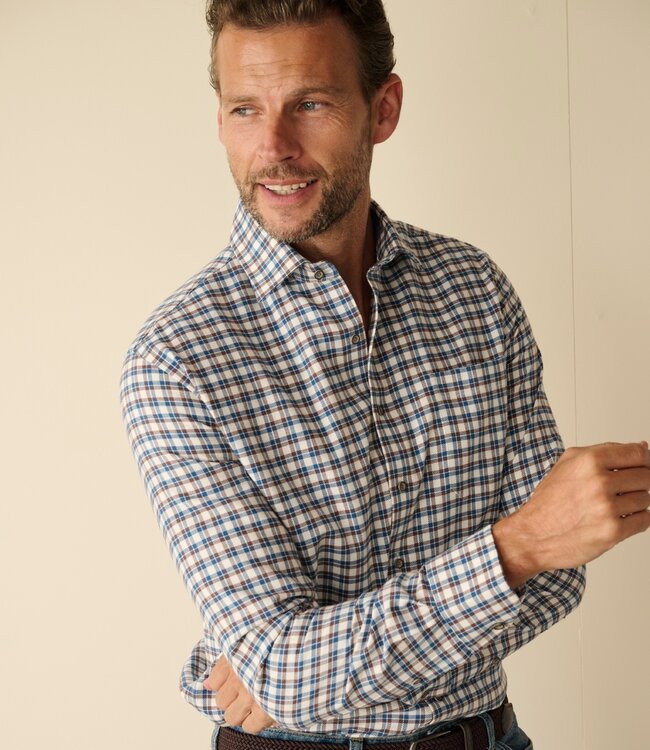 Casual geruit hemd flanel 1