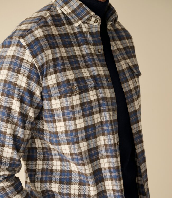 Houthakkershemd flanel met dubbele borstzak 3