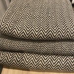 Katoenen plaid wit/zwart patroon 130x170