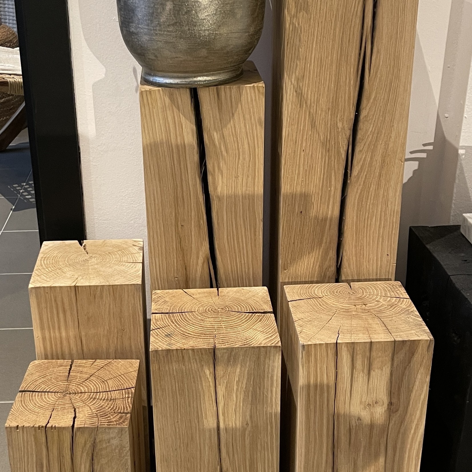 Mistinget® Eiken houten sokkel 16x16x90h