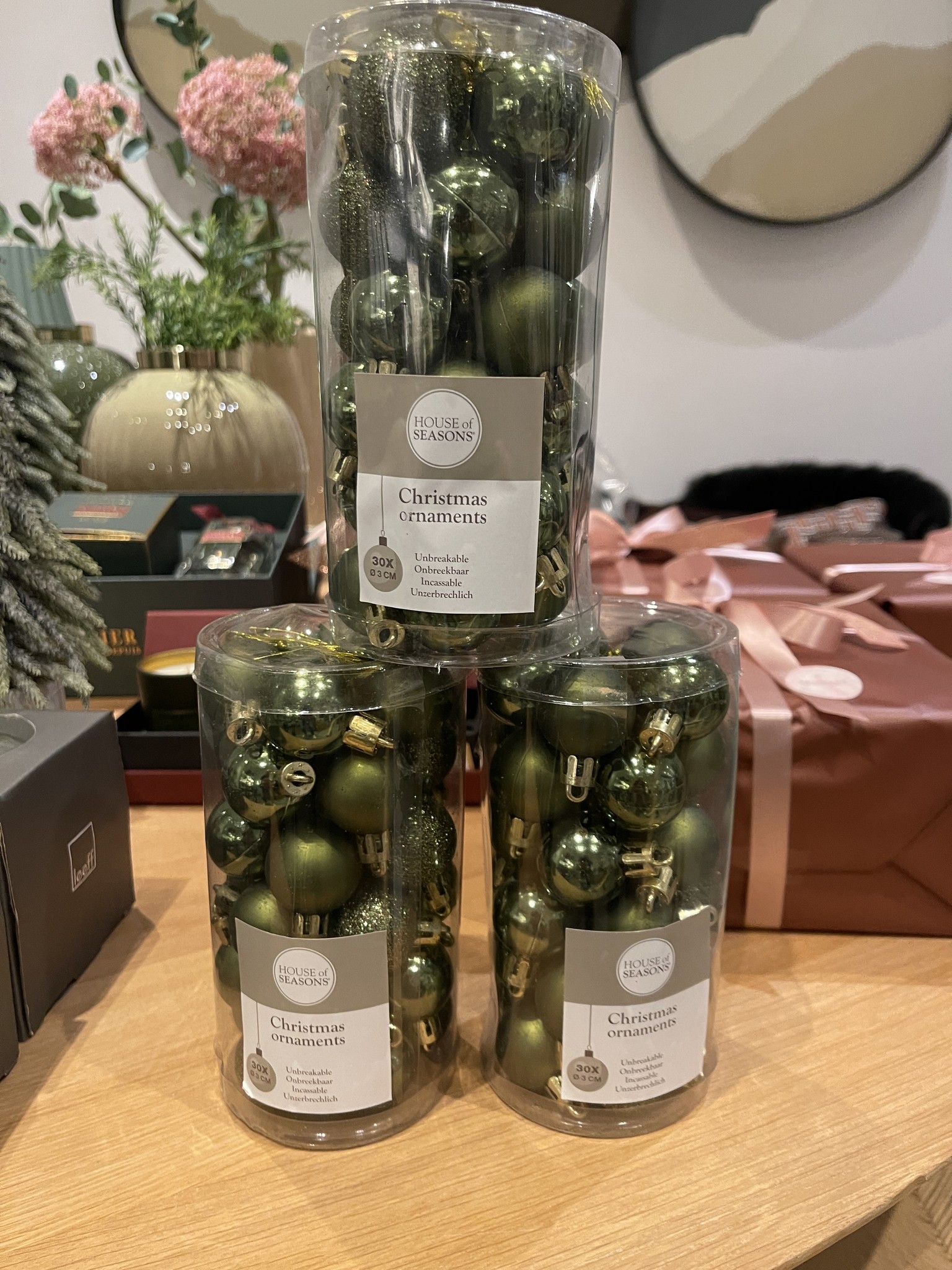Pardon onderbreken Slordig Kerstballen set groen 30 stuks - 3 cm diameter - onbreekbaar - Mistinget