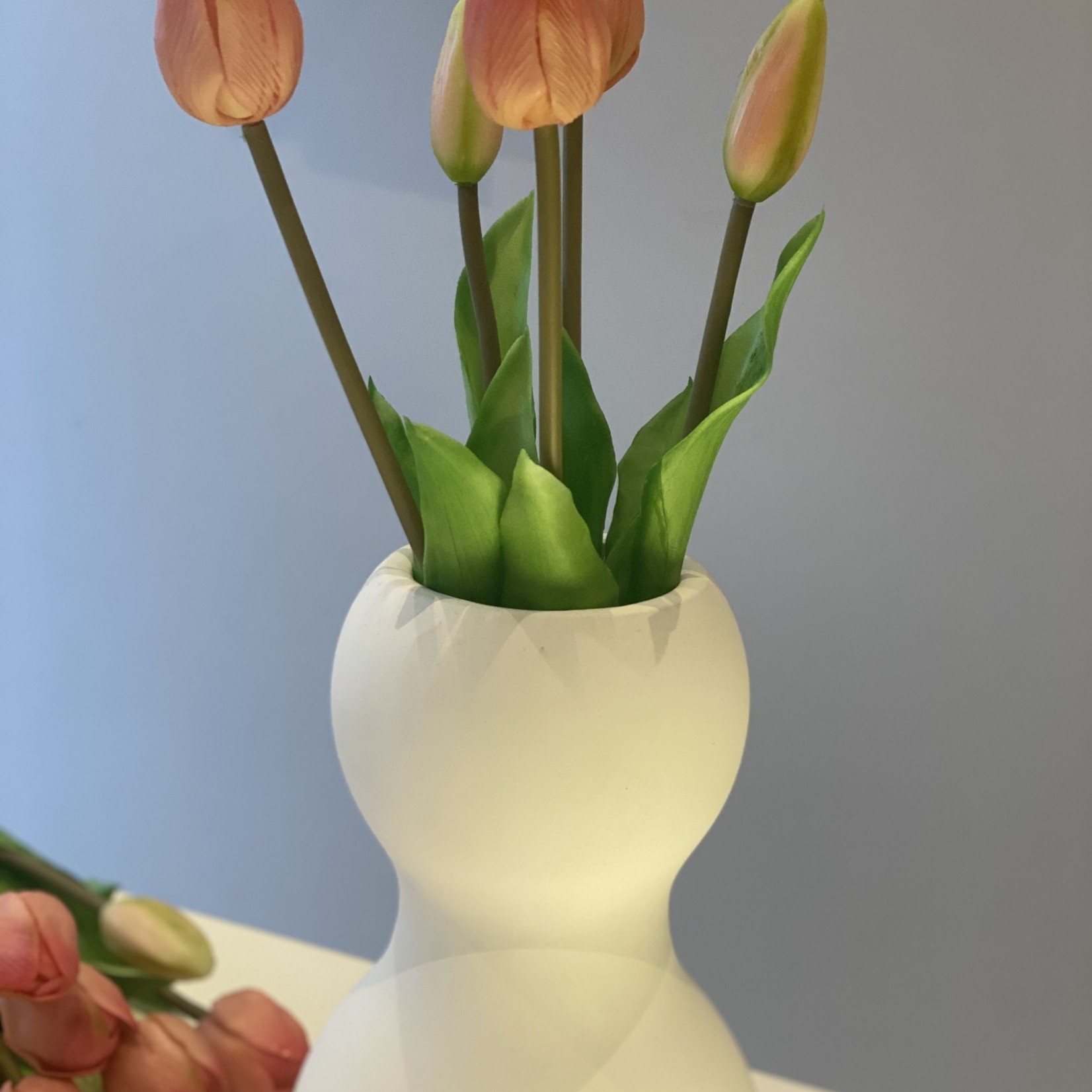 Tulpen roos bundel van 5 kunsttakjes