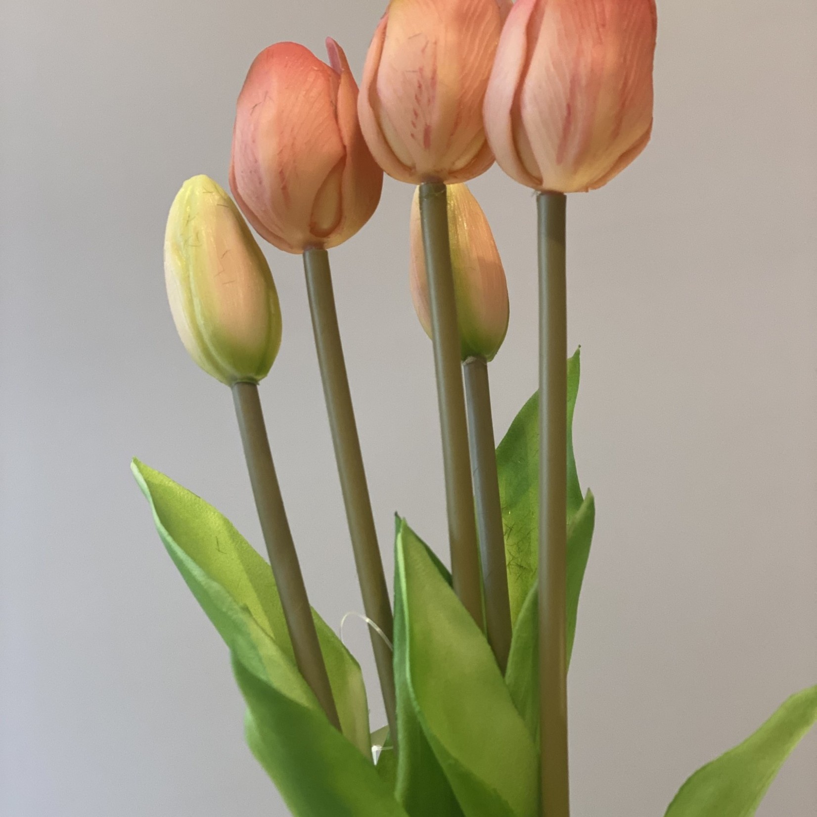 Tulpen roos bundel van 5 kunsttakjes