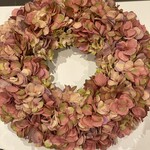Krans Hortensia roze-groen
