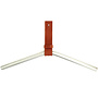 Kledinghanger CURV - rvs/leer - cognac