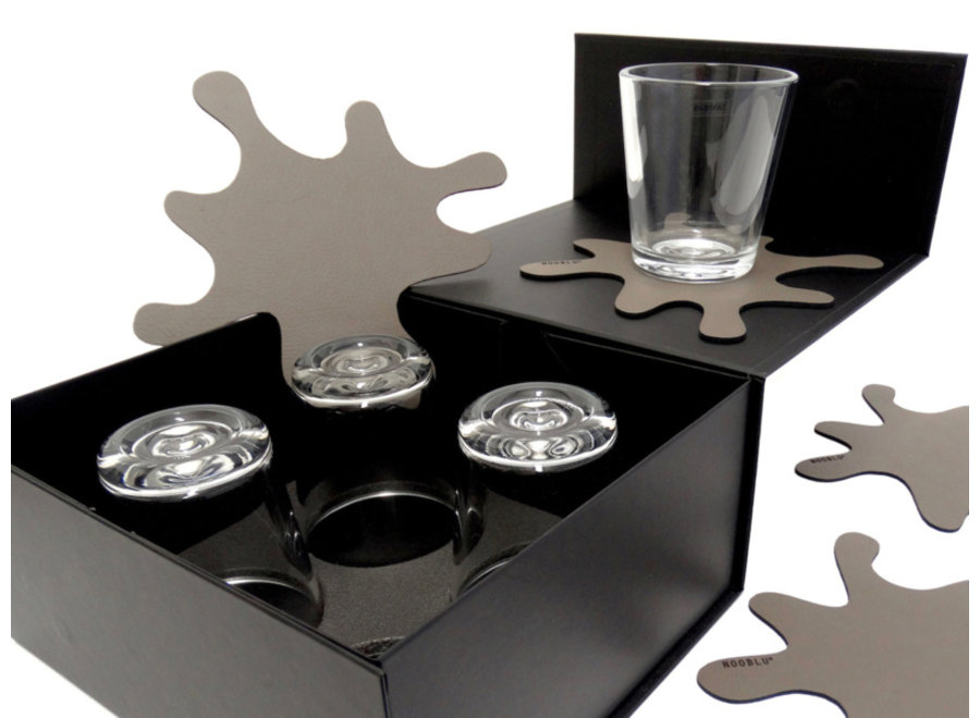 Gift set SPLASH & SERVE - Lead grey - 8-delige set