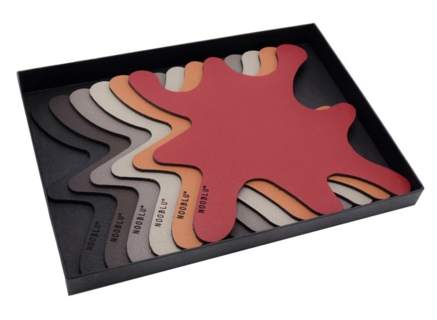 Gift set SPLASH coasters - Multicolour - Set of 6