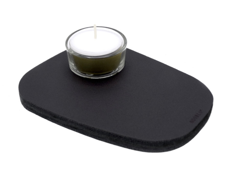 PEBL tea light holder - Midnight black