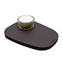 PEBL tea light holder - Chocolate brown
