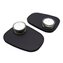 PEBL tea light holder - Midnight black - set of 2