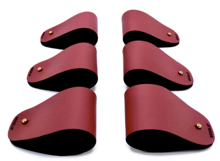 PEBL napkin rings - Senso Ruby red - Gold Edition