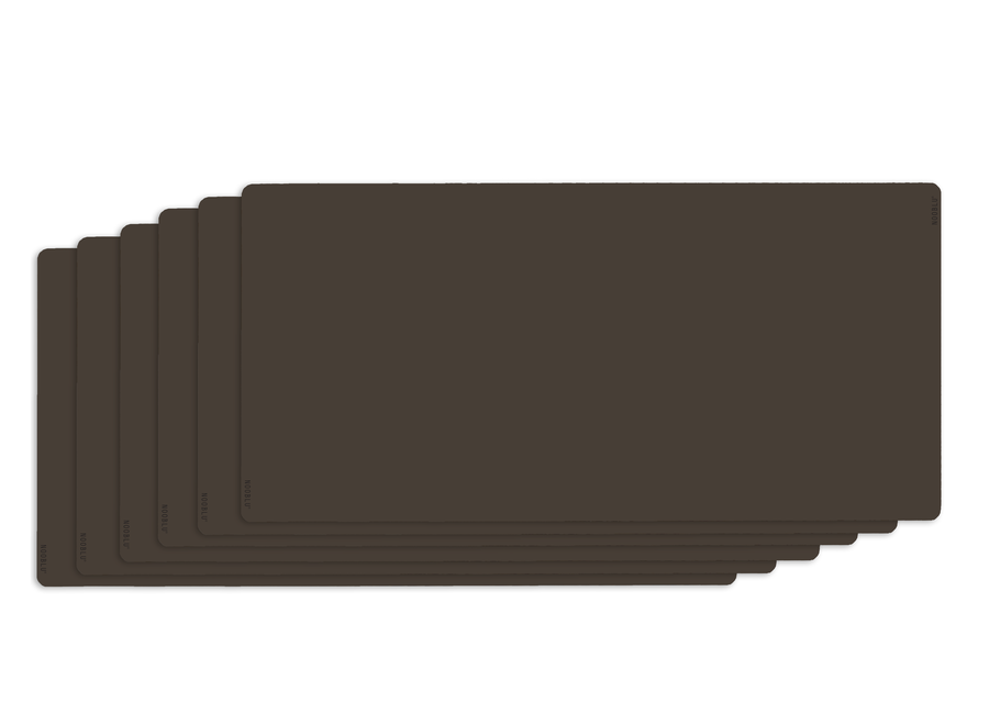 DUBL onderzetters 11x22 cm - Senso Chocolate brown
