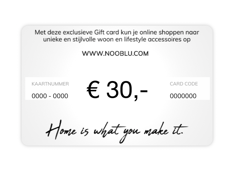 Gift card from 30 to 75 euro