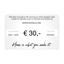 Gift card from 30 to 75 euro