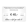 Gift card vanaf 30 t/m 75 euro