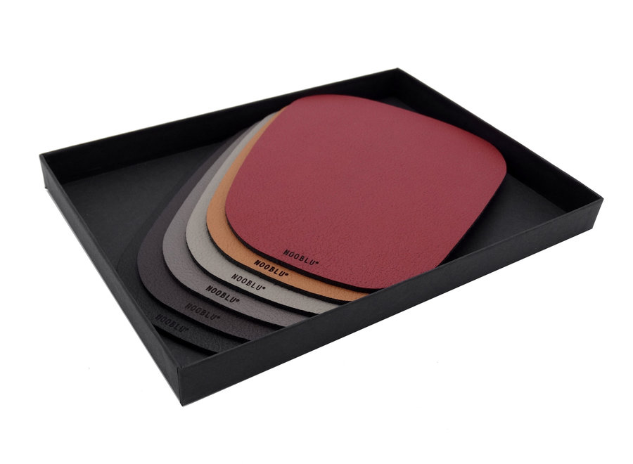 Gift set PEBL coasters - Multicolour set of 6