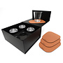 Gift set PEBL & SERVE - Cognac - 8 piece set