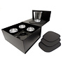 Gift set PEBL & SERVE - Midnight black - 8-delige set