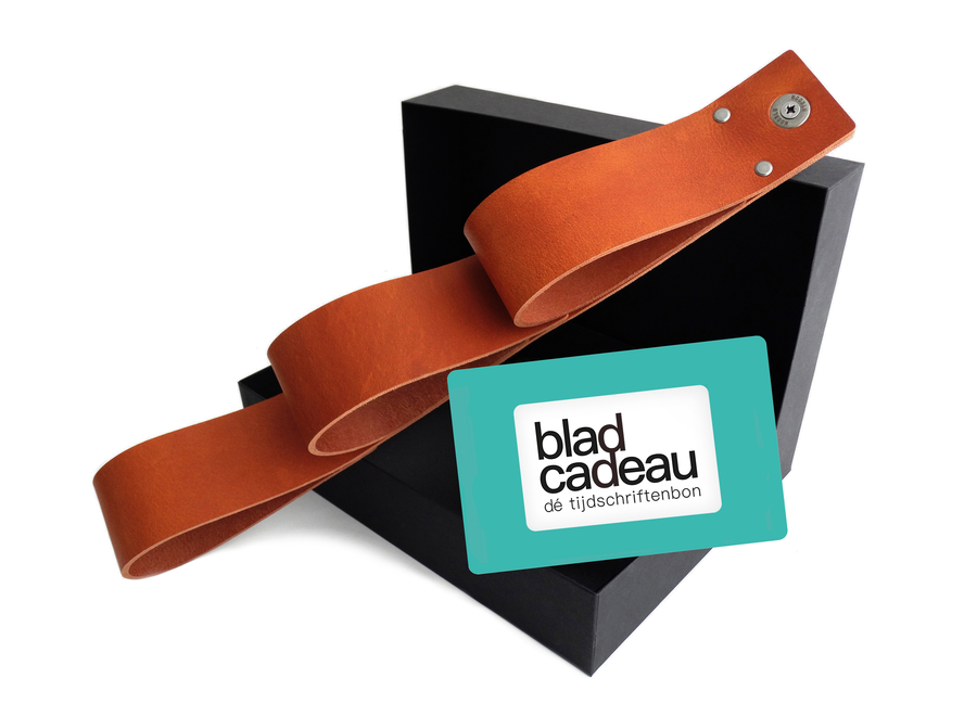 Gift set MAG & BLADCADEAU - cognac