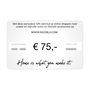 Gift card from 30 to 75 euro