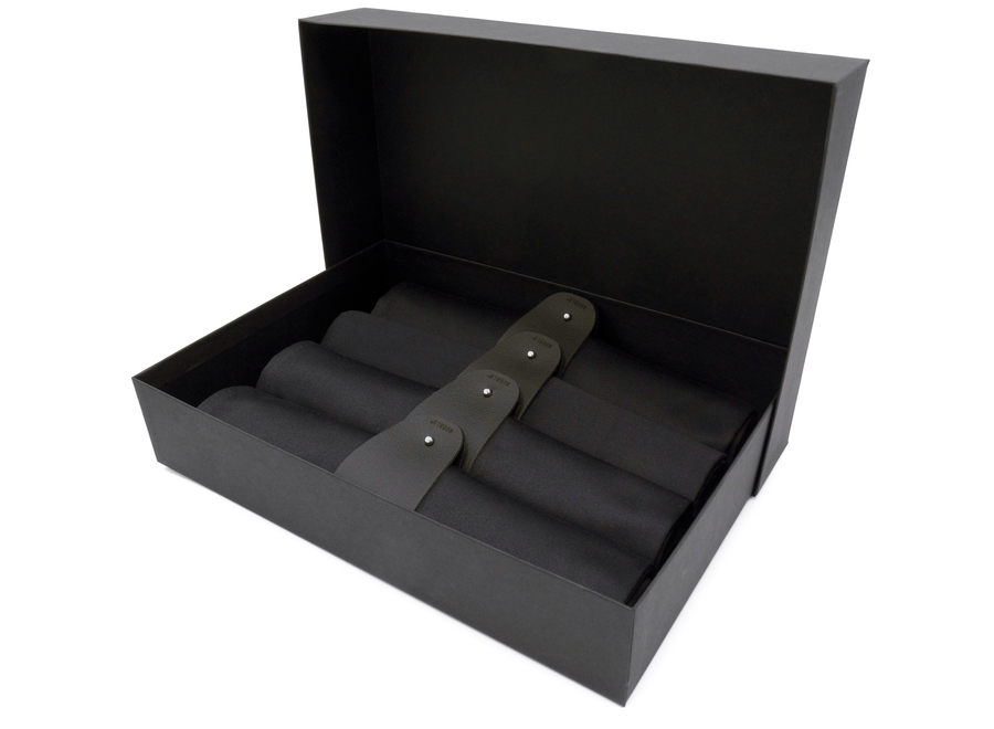 Gift set MANCHET & SATIN - black/ black - 4 sets