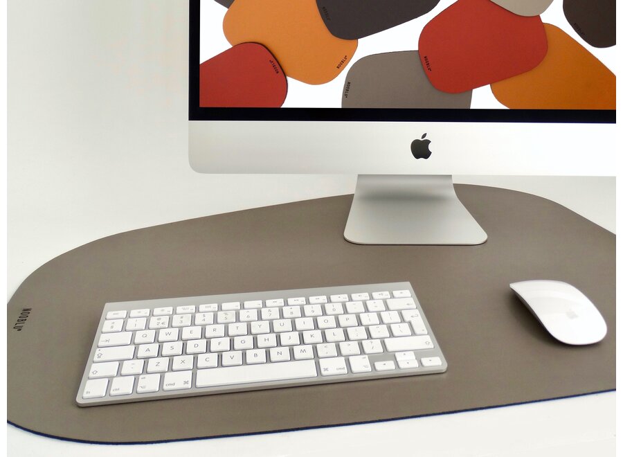 Desk mat PEBL - Senso Chocolate brown