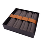 Gift set MANCHET & LINNEN - cognac - 8 napkin sets