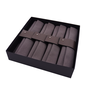 Gift set MANCHET & LINNEN - brown - 8 napkin sets
