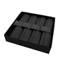 Gift set MANCHET & LINNEN - black - 8 napkin sets