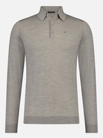 Merino Polo Long Sleeve - Stone