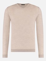 Rietbergh V Neck Long Sleeve | Latte