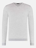 Rietbergh V Neck Long Sleeve | Light grey