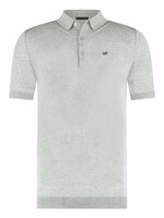 Rietbergh Polo Short Sleeve Merino/Linnen | Light grey