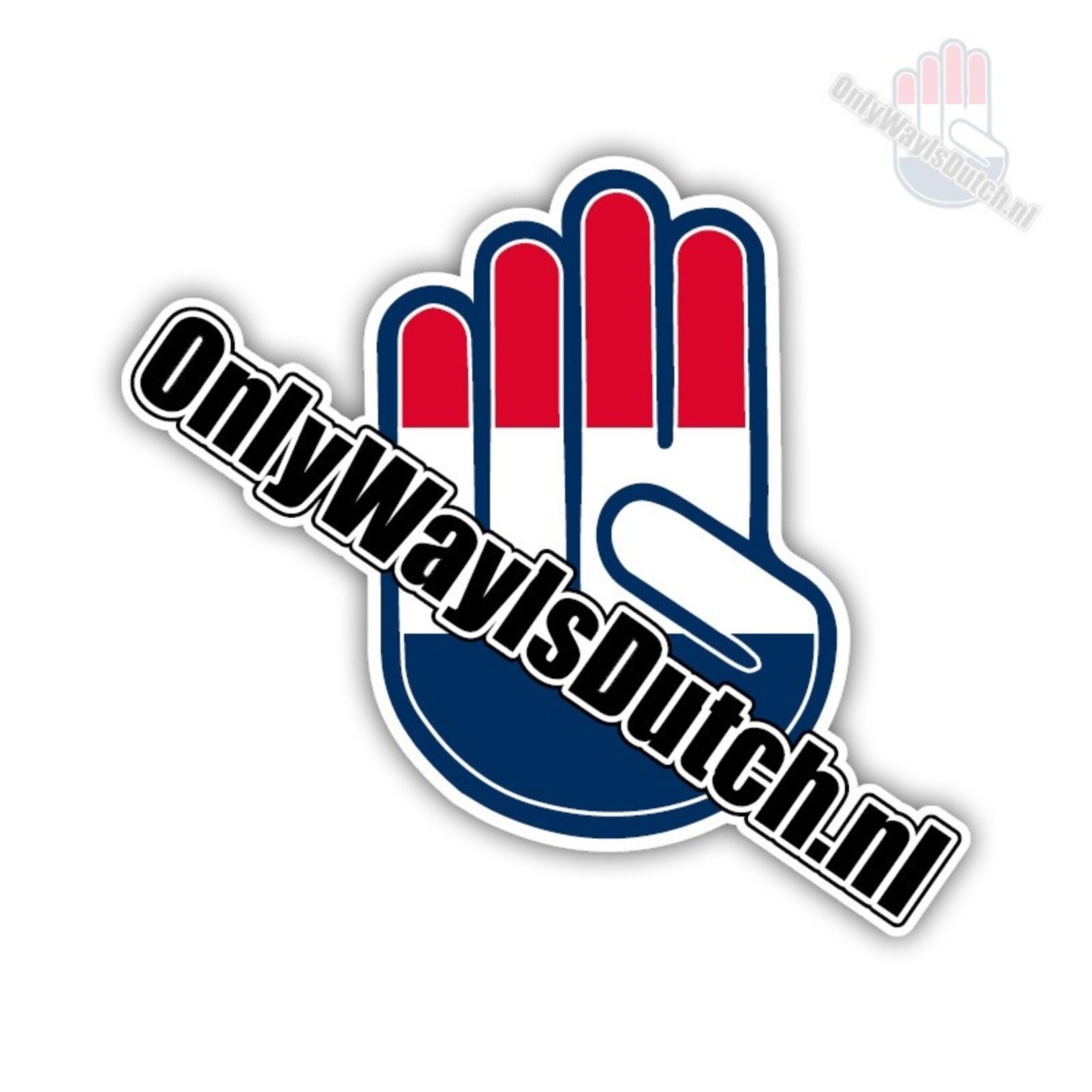 ONLY WAY IS DUTCH OWID Sticker Hand Logo