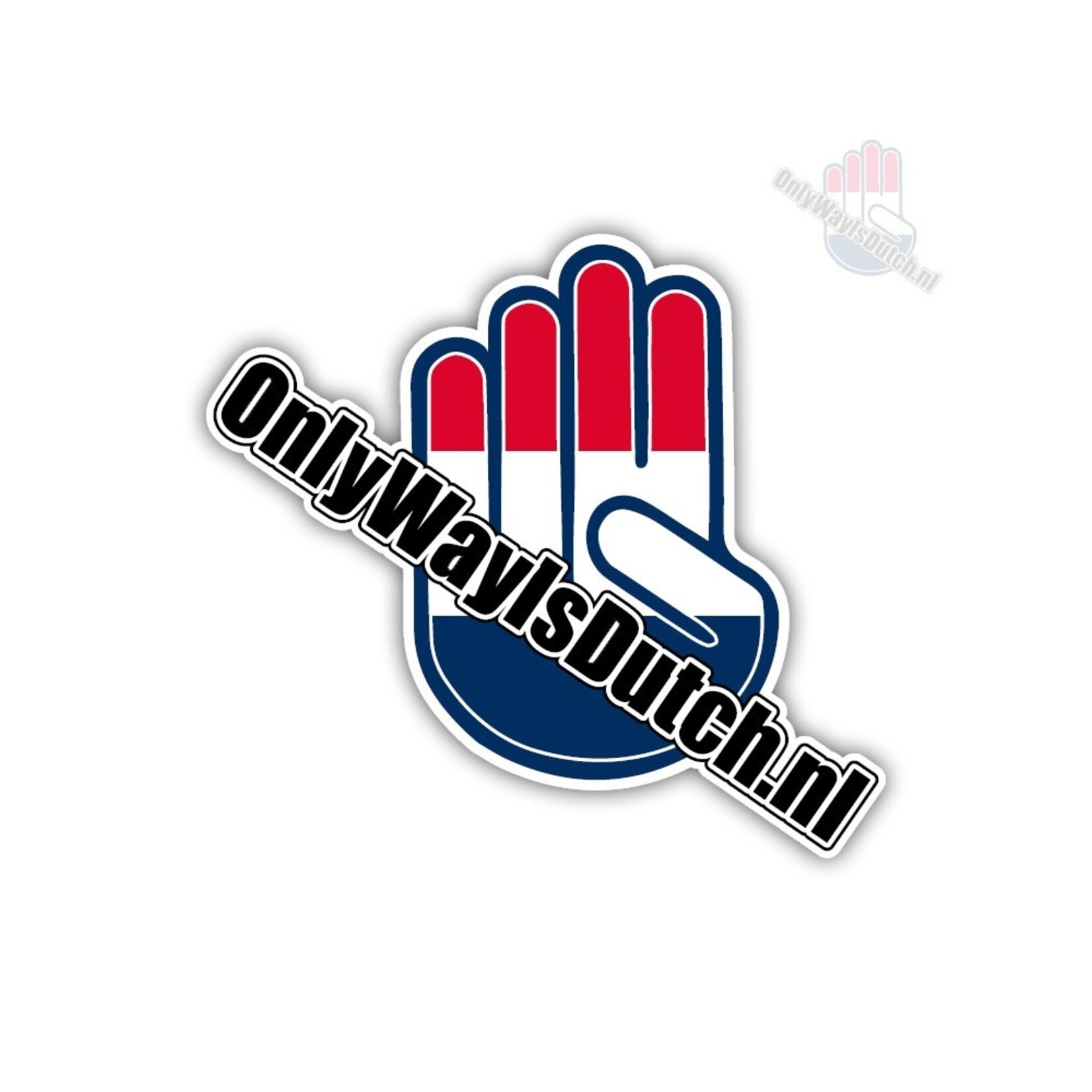 ONLY WAY IS DUTCH OWID Sticker Hand Logo