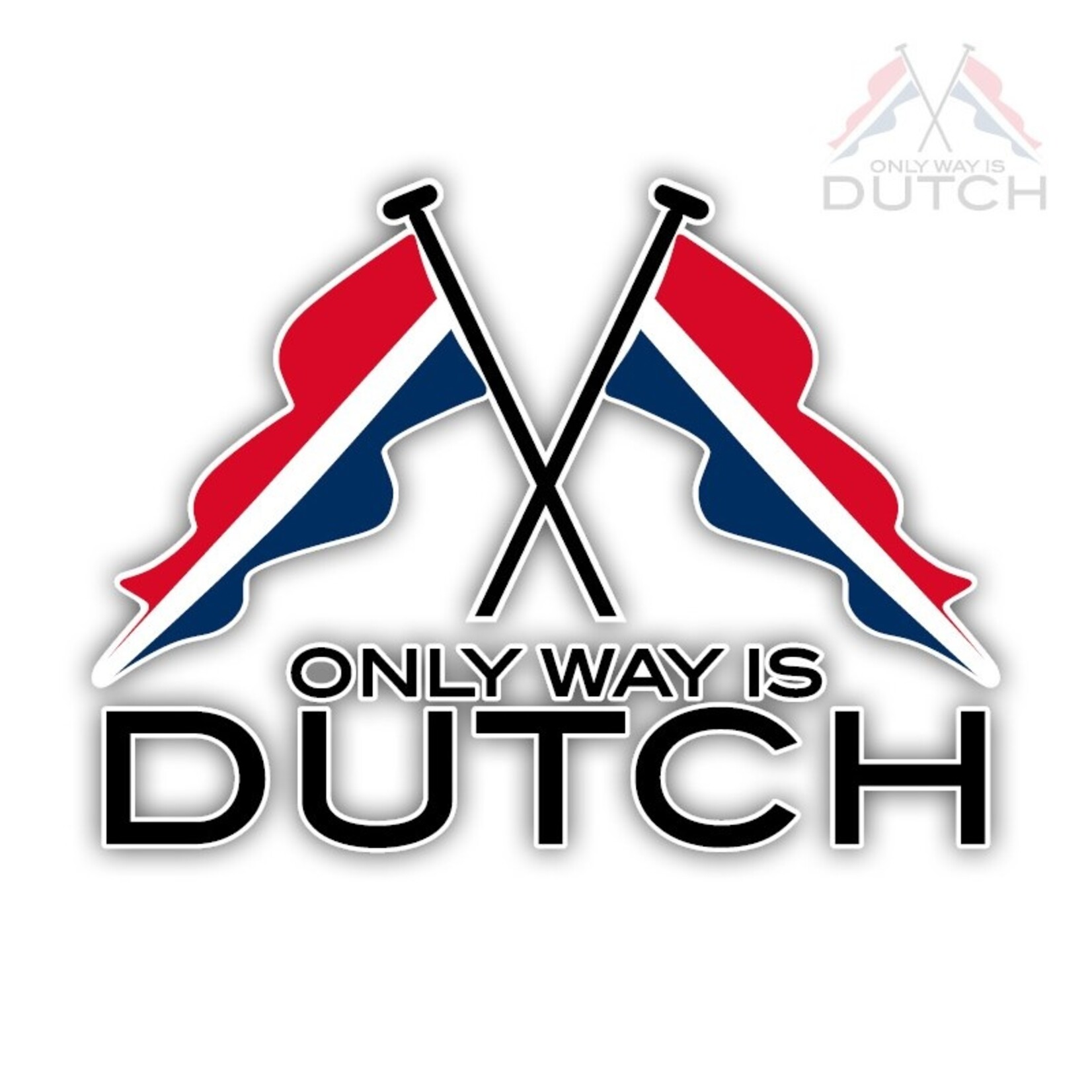 ONLY WAY IS DUTCH OWID Sticker Flag Logo